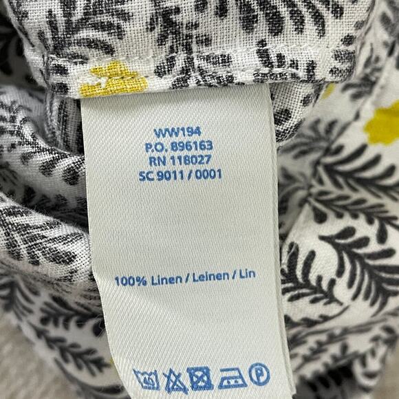 Boden Floral Linen Dress Women Size 10L - Picture 7 of 7